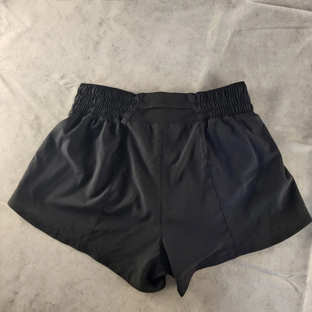 Nike Dri Fit Womens Small Black Lined Briefed Athletic Shorts